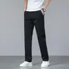 Novas Calças Casuais para Homens Primavera e Verão 2026, Calças de Sarja de Algodão Puro Retas Largas, Calças Longas Versáteis da Moda para Homens