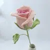 Tejido de Lana Hecho a Mano Copas de Vino Rosas Ramo Listo para Regalar Regalo de San Valentín