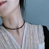 Collar de perlas de cristal redondas estilo coreano, elegante, estilo francés, retro, gargantilla, cadena de clavícula con cuentas de imitación de nicho simple