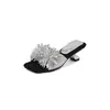 Serie Fuegos Artificiales~Estilo Lujo Ligero, Sandalias Cómodas y Ligeras de Punta Abierta, Nueva Moda Verano 2026, Chanclas de Exterior Elegantes y con Estilo