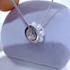 Pingente de Pérola de Água Doce em Prata Esterlina S925 em Forma de Cintura Nicho Luxo Acessório de Alto Padrão Colar Joias Atacado