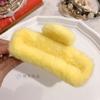 Pinza para el pelo de imitación de piel de conejo de Corea del Sur, para otoño e invierno, con suave viento, para la cabeza, con forma de tiburón grande, accesorios para el cabello al por mayor