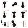 Haste de Conexão de Parafuso de 1/4 para Cabeça de Bola de 17mm Suporte de Celular para Navegação de Carro Espelho Retrovisor de Motocicleta Acessórios de Metal