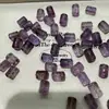 Enfeites de Fio de Contas com Padrão de Ametista Natural, Acessórios Versáteis Estilo Antigo, Pulseiras Feitas à Mão, Colares, Acessórios de Contas Cilíndricas de Ametista