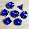 Juego de Dados Poliedros D&D con Patrón de Mármol, Color Mixto Transparente D4D6D8D10D12D20 Caras, Coc, Juego de Mesa, Juego de Siete Piezas