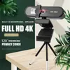 Cámara USB 4K para Computadora Dropshipping para Transmisión en Vivo y Reuniones, Alta Definición 2K 1080P, Filtro de Belleza, Enfoque Automático, Micrófono