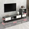 Mueble de TV Moderno Simple Nórdico Sala de Estar Apartamento Pequeño Mueble de TV Combinación Mesa de Centro Muebles Simples Mueble de Piso Lujo Ligero