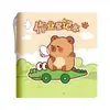 Libro de Registro de Tareas de Dibujos Animados Oso Kaba Mini Libro Pequeño con Cubierta de Cuero Cuaderno de Bolsillo para Estudiante de Escuela Primaria Admite Dropshipping