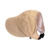 Nuevo Estilo Primavera y Verano 2025 Top Hueco para Cola de Caballo Gorra con Visera Estilo Coreano Más Fácil de Combinar Protección Solar Sombrero de Sol Sombrero de Exterior para Mujer