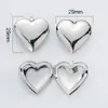 Caja de fotos de acero inoxidable 316 se puede abrir collar moda colgante con forma de corazón corazón de melocotón marco de fotos para parejas se puede grabar logo
