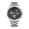 Transmisión en Vivo de Louie Juelen Producto Popular Serie Mar Estrellado Reloj Mecánico Totalmente Automático para Hombre