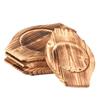 Tapete de tabla de madera aislante del calor para cocinar té para estufa de barro de horno engrosado Tapete antiquemaduras resistente a altas temperaturas Base para cacerola Bandeja de madera maciza