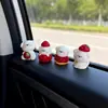 Decoración de Coche de Cachorro de Fresa, Adorno Lindo para Salpicadero de Coche, Decoración Interior de Alto Aspecto Estilo Sanador