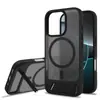 Funda de teléfono con soporte Magsafe magnético dos en uno protectora para Apple 16Promax Venta al por mayor