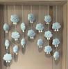 Cortina colgante decorativa de gran valor con diseño de nube y cara sonriente para habitación de princesas y niños