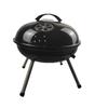Soy un horno de barbacoa de manzana mediano de 14 pulgadas de fábrica, horno portátil de cuatro patas con tapa, parrilla redonda para barbacoa al aire libre