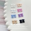 Macarrón de color para uñas japonés oso con joyas de aleación pintura en aerosol corbata de lazo oso con decoración de uñas DIY al por mayor