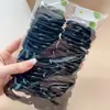 Goma para el pelo de estilo coreano con cuentas doradas de alta elasticidad, duradera para coleta, gruesa, de alto valor, que no daña el pelo para mujer