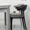 Cadeira de Jantar para Sala de Estar Casa Chifre Simples Moderna Adulto Escandinava Banqueta Espessada Mesa de Jantar Cadeira de Plástico com Encosto