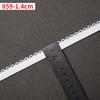 Punto 1cm Blanco Borde de Capullo Multifloral Banda Elástica de Alta Elasticidad Grande Uña Ropa Interior Accesorios de Ropa Encaje Semicírculo