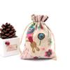 Bolsa de algodón y lino con cordón para guardar joyas, pequeña bolsa de tela repelente de mosquitos con hierbas medicinales chinas, directa de fábrica