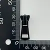 Não. 5 Puxadores de Zíper de Resina, Cabeça de Zíper Preta Eletroforética, Acessório de Fivela de Zíper para Roupas, Zíper de Barraca em Estoque