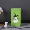 Bolsa de Doces de Halloween Bolso Plano de Couro de Vaca Bolsa de Presente Engraçada Criativa ins Bolsa de Presente para Biscoitos Saco de Papel de Halloween