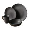 Vajilla de Cerámica Occidental de Color Sólido, Taza para Desayuno para el Hogar, Plato Hondo para Sopa, Plato para Bistec, Juego Negro Puro Más Vendido en Amazon