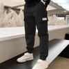 Calça Cargo Masculina Transfronteiriça, Calça de Algodão Estilo Coreano para Primavera e Outono, Calça Infantil Estilosa, Calça Casual da Moda para Crianças Maiores