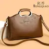 Bolsa de Mujer de Comercio Exterior de Gama Alta Moderna Retro con Relieve Patrón Oscuro Bolso de Mano Bolso para Madres de Mujeres de Mediana Edad Bolso de Hombro Único Bandolera