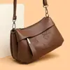 Bolsa de Couro Macio para Mulheres 2026 Nova Tendência Bolsa de Couro PU para Mulheres de Meia-Idade Grande Capacidade Bolsa de Mãe Bolsa Transversal Presente de Aniversário