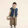 Chaleco de Mezclilla Changguo Clothing para Niños Chaleco Exterior Estilo Coreano Holgado para Niños Pequeños Estilo Otoño