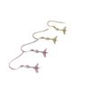 Calientes accesorios de perlas plata de ley S925 moda versión coreana de aretes micro tachuela aretes 8-12mm montura vacía sin cuentas