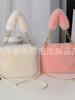 Bolsa de pelúcia feminina nova bolsa fofa mini bolsa coreana fashion bolsa de pelúcia bolsa quadrada