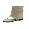Sandálias Chinelos Planas com Tira Curta e Bico Aberto Estilo Coreano Novas Primavera/Verão para Mulheres, Botas Frescas Confortáveis e Versáteis Estilo Coreano