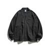 Chaqueta tipo cárdigan de color liso estilo japonés retro para hombre, chaqueta informal para ir al trabajo, combinable, primavera 2025