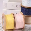 Cinta Impresa de Trazo Unilateral Lazo Hecho a Mano DIY Adorno para la Cabeza Borde de Envoltura de Ropa Flor para Ramo de Flores Banda para Envoltura de Regalos de Repostería