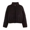 Jaqueta de Algodão Tricotada Versátil Casual Simples da Moda Estilo Europeu e Americano Novo Produto de Inverno para Mulheres 6318229