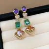 Brincos de Prata Banhados a Ouro Real 18K com Agulha de Prata, Zircônia, Orelhas de Gato, Design Único, Luxo Leve e Sensação de Alta Qualidade, Atacado