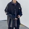Chaqueta Waffle Fina de Primavera y Otoño 2024 Camisa de Manga Larga Holgada de Moda para Hombre Camisa Casual Japonesa Combinable