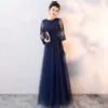 Vestido de Noche Talla Plus para Mujer, Adelgazante y Elegante para Banquetes, Talla Extra Grande, Noble Vestido Largo para Fiestas Anuales 100kg