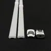 Carcasa para tira de luz LED rígida, aislante y retardante de llama, adecuada para tiras de luz rígidas de 8 mm, cabinetes refrigerados, lámparas de escritorio, lámparas de estante