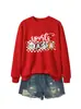 Mama esportiva Amazon eBay loja independente moletom feminino novo com gola redonda e mangas compridas moderno e estiloso