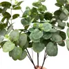 Flor Artificial Escandinava Hoja de Eucalipto Flor Decorativa Hoja Falsa Flor Falsa Sala de Estar Dormitorio Arreglo Floral Decoración del Hogar Adornos