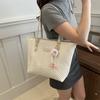 Água Ripple Car Stitch Tote Bag Bolsa Feminina 2024 Novo Simples Grande Capacidade Shoulder Bag Solid Color Stylist Handbag
