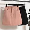 2024 Nuevo Tamaño Falda Corta Cubre Caderas Anti-Exposición para Mujer Primavera y Verano Cintura Alta Línea A Casual Pantalón Falda