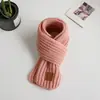 Bufanda de Peluche Nueva para Niños Linda de Dibujos Animados Imitación Piel de Conejo Bufanda Cálida Color Sólido Cruzada Engrosada Gato Kt Tendencia para Bebés
