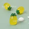 Flor de Sapato de Resina de Frutas DIY Tridimensional Realista Acessório de Sapato Tamanco com Toque de Luxo, Acessório de Fivela de Sapato Decorativa Destacável