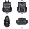 Mochila Retro Nueva para Hombre Bolso para Hombre de Piel de Vaca de Primera Capa Importada Mochila de Cuero Genuino Estilo Antiguo Bolsa para Computadora 7283
