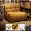 Sofá Perezoso Individual Retro Tatami Silla Sofá Sala de Estar Sofá Pequeño Hogar Silla Sofá Cómoda para Apartamentos Pequeños